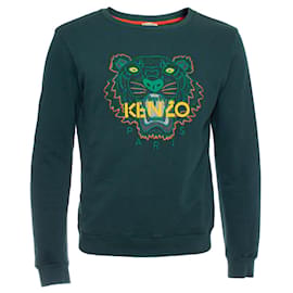 KENZO, grüner Pullover mit Obermaterial. - Kenzo