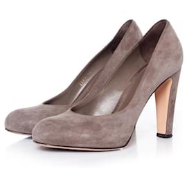 Gianvito Rossi, Décolleté in pelle scamosciata grigie
