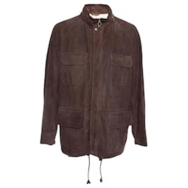 Autre Marque Serafín, Chaqueta de ante marrón