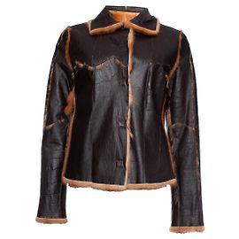 DOLCE & GABBANA, abrigo de piel reversible