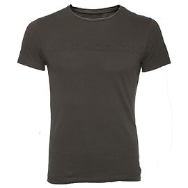 Calvin Klein, Grünes T-Shirt mit geprägtem Logo.
