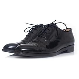 Olive, Schnürschuhe aus Lackleder - Autre Marque