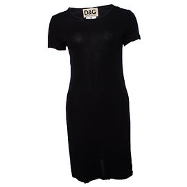 DOLCE & GABBANA, Schwarzes Stretchkleid