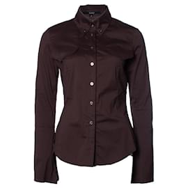 Camisa Gucci marrón de algodón