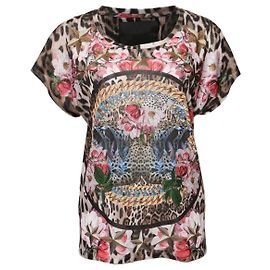 Philipp Plein, Camiseta estampado leopardo con piedras.