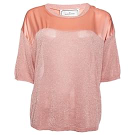 DI MALENE BIRGER, T-shirt rosa con lurex - By Malene Birger