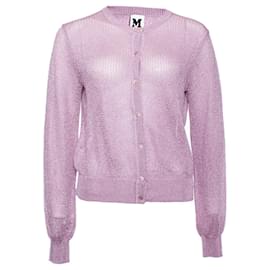 MISSONI, Lila Strickjacke mit Lurex - Missoni