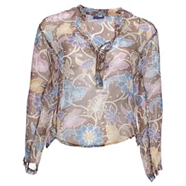 Autre Marque RAYA, Bluse mit Blumendruck und Punkten