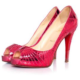 Christian Louboutin, Décolleté rosa metallizzato