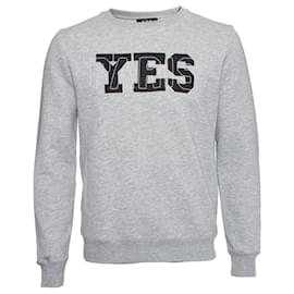 BEIM.P.C., Grauer Pullover mit Text. - Autre Marque