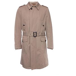 DOLCE & GABBANA, Gabardina en beige.