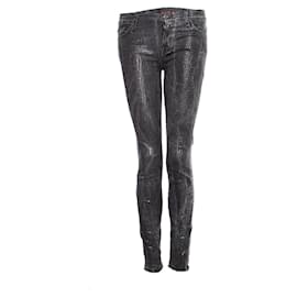 Siete para toda la humanidad, jeans con estampado de lagarto brillante. - Autre Marque