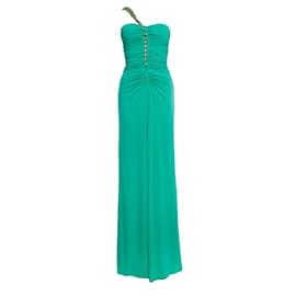 BLUMARINE, Vestido largo en turquesa - Blumarine