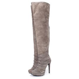Autre Marque ELIE TAHARI, zerknitterte Overknee-Stiefel
