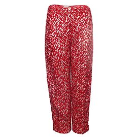 Marni, Rot-silberner Pantalon