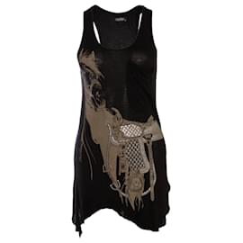 Autre Marque Lauren Moshi, Schwarzes Tanktop mit Pferdeaufdruck