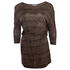 Joie, braunes Kleid mit Streifen in Größe XS.
