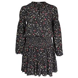 Vestido Martha estampado de Anine Bing en seda negra