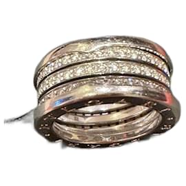 Bulgari B.Zero1 Drei-Band-Ring Weißgold und Diamanten