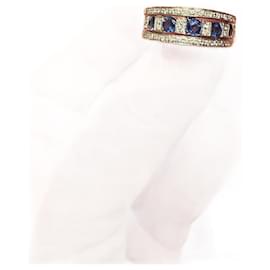 Damiani Belle Époque Ring Weißgold Blau