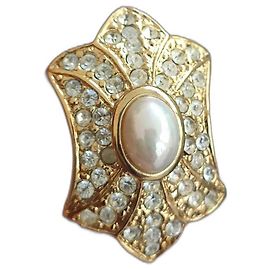 Orecchini a clip dorati Christian Dior