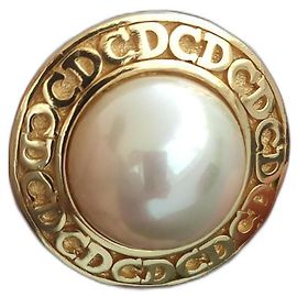 Orecchini a clip Christian Dior dorati