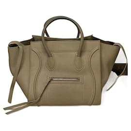 Céline Phantom Ledertasche Beige