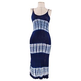 Vestido azul de viscosa Ralph Lauren Denim and Supply