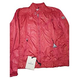 Moncler Bomber Jacket Red Nylon