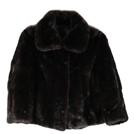 Incredibile giacca di visone Fendi Cappotto nero