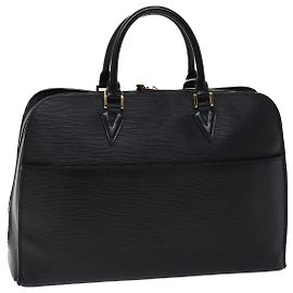 LOUIS VUITTON Borsa Business Epi Sorbonne Nera M54512 LV Auth th3744