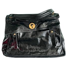 Borsa Saint Laurent in vernice nera