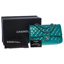 Sac Chanel Timeless/Classico in Pelle Blu - 101283