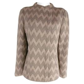 Giacca Chloé in lana e nylon marrone