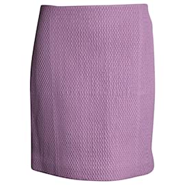 Falda acolchada Bottega Veneta en cuero rosa