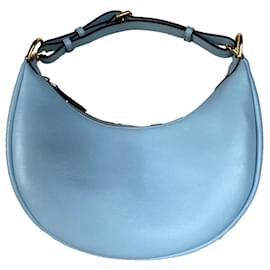Sac hobo Fendigraphy Fendi en cuir bleu ciel