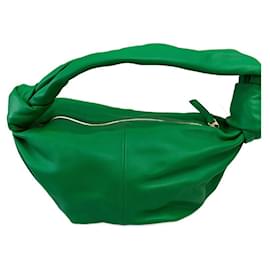 Borsa a mano Bottega Veneta Double Knot in pelle verde