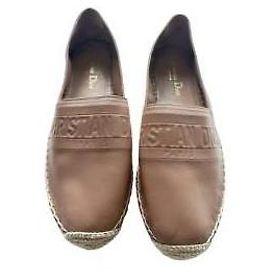 Christian Dior Granville Espadrilles aus Leder Rosa