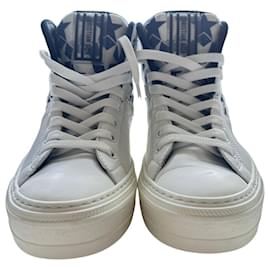 Christian Dior B23 Sneakers Alte Bianche e Blu