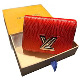 Louis Vuitton Twist Geldbörse Rot Epi Leder