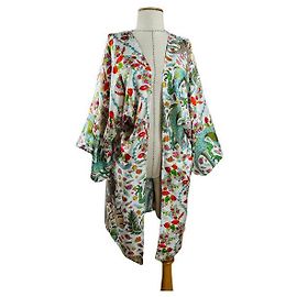La Prestic Ouiston Kimono V Beach Seide Mischung Tongue of Fire