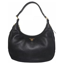 Borsa tote Prada in pelle Saffiano nera