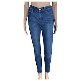 Vaqueros Burberry Brit Skinny de Tiro Bajo Azules Denim W26