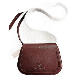 Borsa a tracolla Michael Kors in pelle rosso scuro
