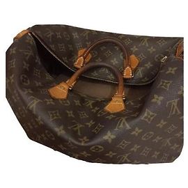 Borsa Louis Vuitton in pelle marrone scuro