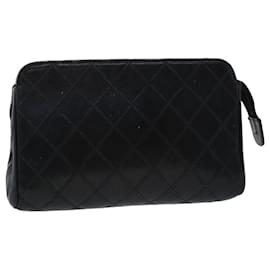 CHANEL Beutel Lammfell Schwarz CC Auth 47074