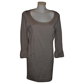 Vestido Pennyblack Beige Efecto Lana Talla 42