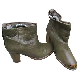 Humanoid Khakifarbene Lederstiefel, Pointure 37.