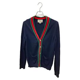 Gucci Strickjacke aus Wolle Marine XL