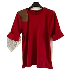Maglia Ralph Lauren in cotone a coste rossa